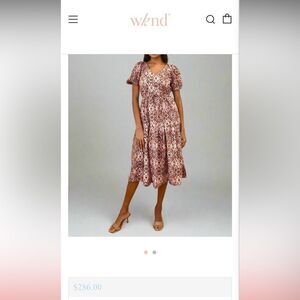 Wknd BOHO St Barths M Burgandy Cottagecore